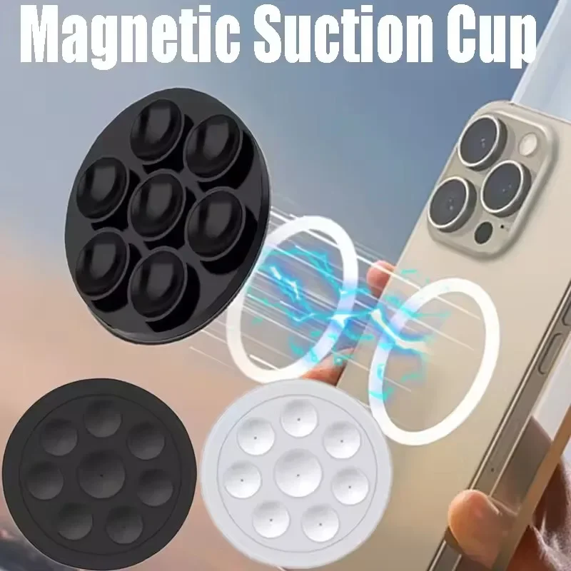 Phone Accessories Useful - MagSafe対応、磁力吸着式スマートフォンホルダー。シリコン製、壁掛け式、iPhone 15やSamsungなど、様々なスマートフォンに対応。