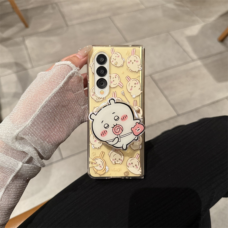 Phone Zone Accessories & Repair Photos - アニメ「チイカワ」マグネット式スマホケース、Samsung Galaxy Z Fold8 Ultra、Z Fold8、7、6、W22対応、落下防止、滑り止め、快適なグリップ、スリムデザイン