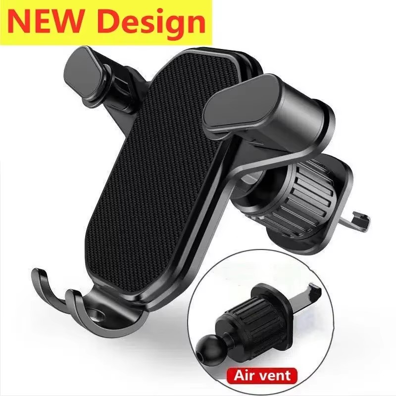 Phone Accessories Holder Car - ユニバーサルカーフックベースフォンホルダー 重力式モバイルスタンド GPSサポート オートエアコン吹き出し口マウント iPhone 16