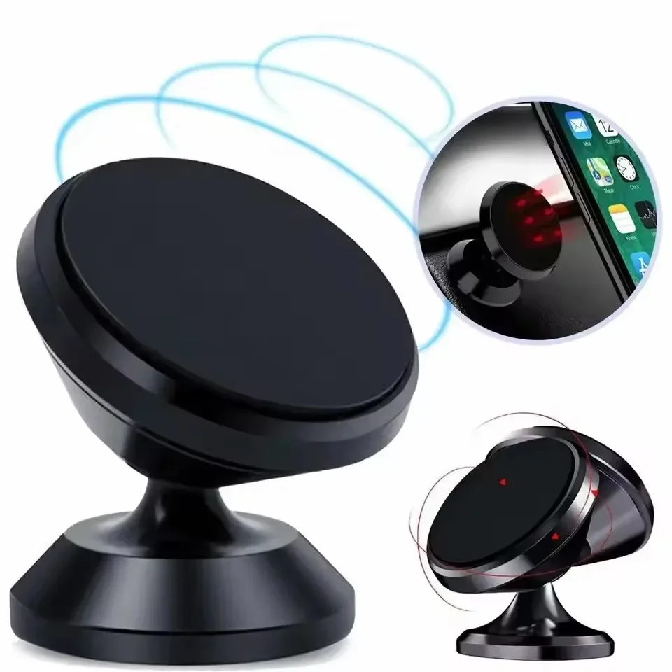 Phone Accessories Holder Car - マグネット式車載携帯電話ホルダー マグネットマウント モバイル携帯電話スタンド GPSサポート iPhone 15