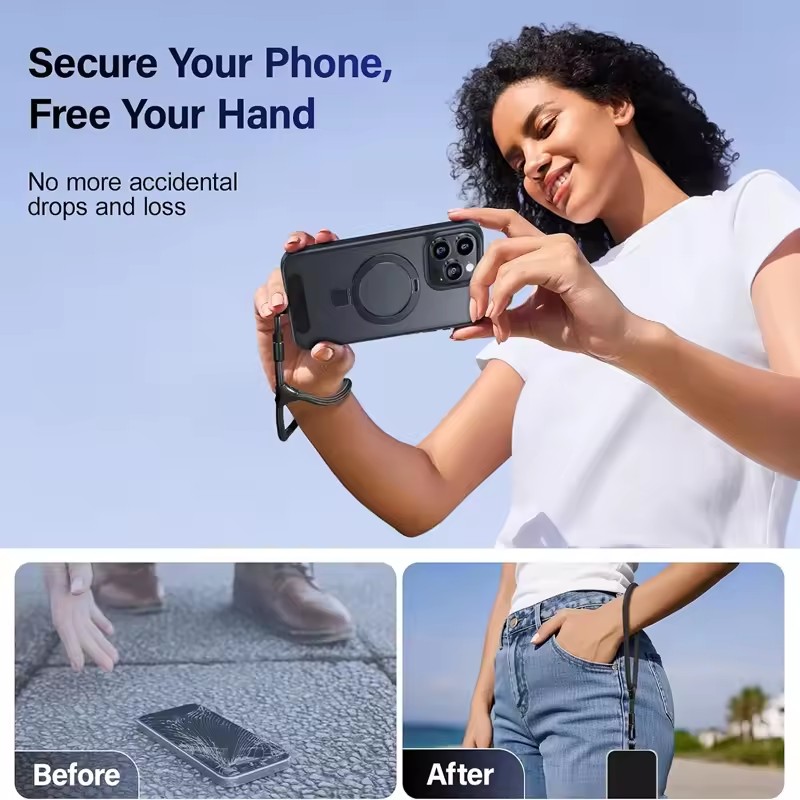 ユニバーサル紛失防止携帯電話ストラップ、360度回転可能なリ - Phone Accessories Charms のレビューと価格