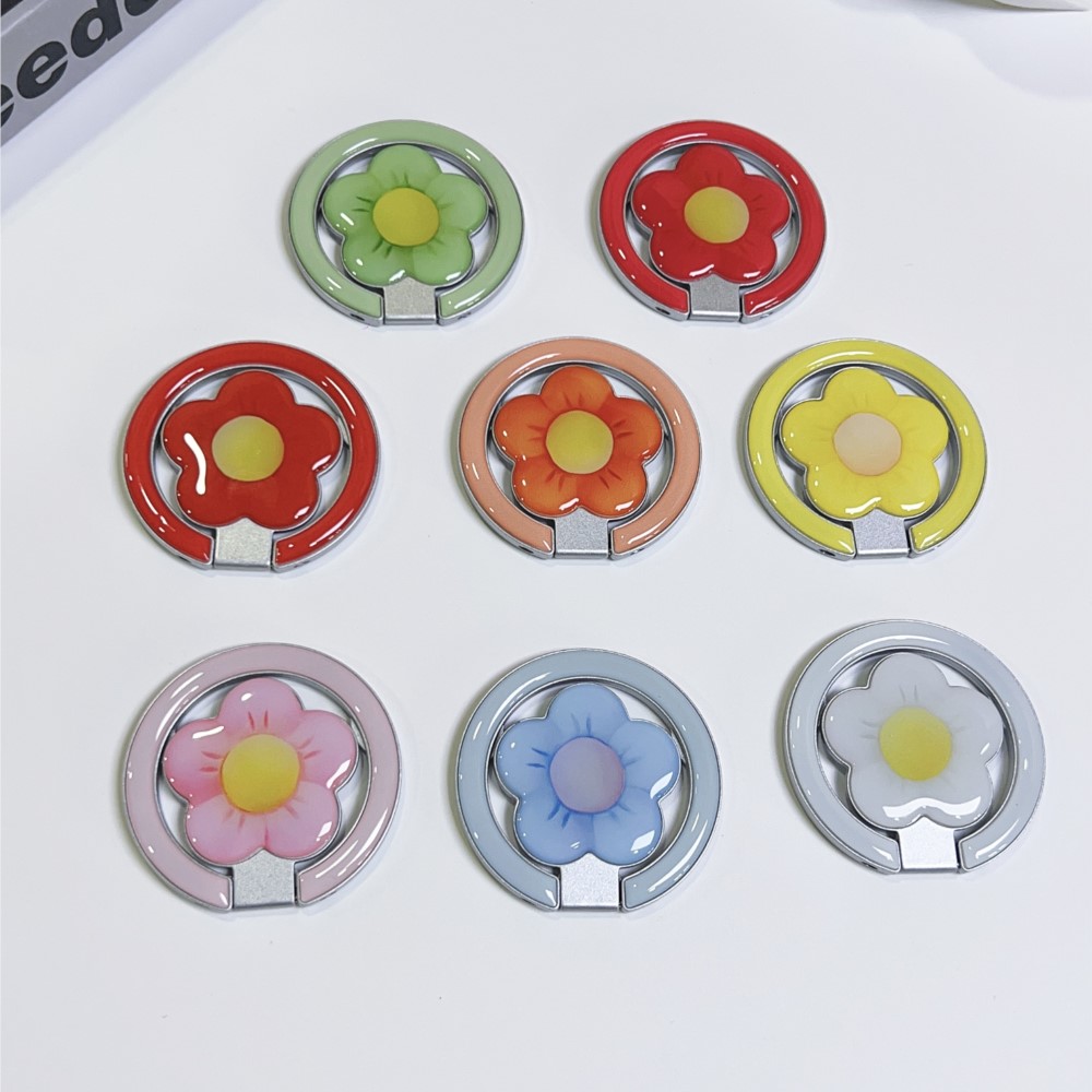 花型マグネット式折りたたみキックスタンド付きスマホリングホル - Phone Accessories Useful のレビューと価格