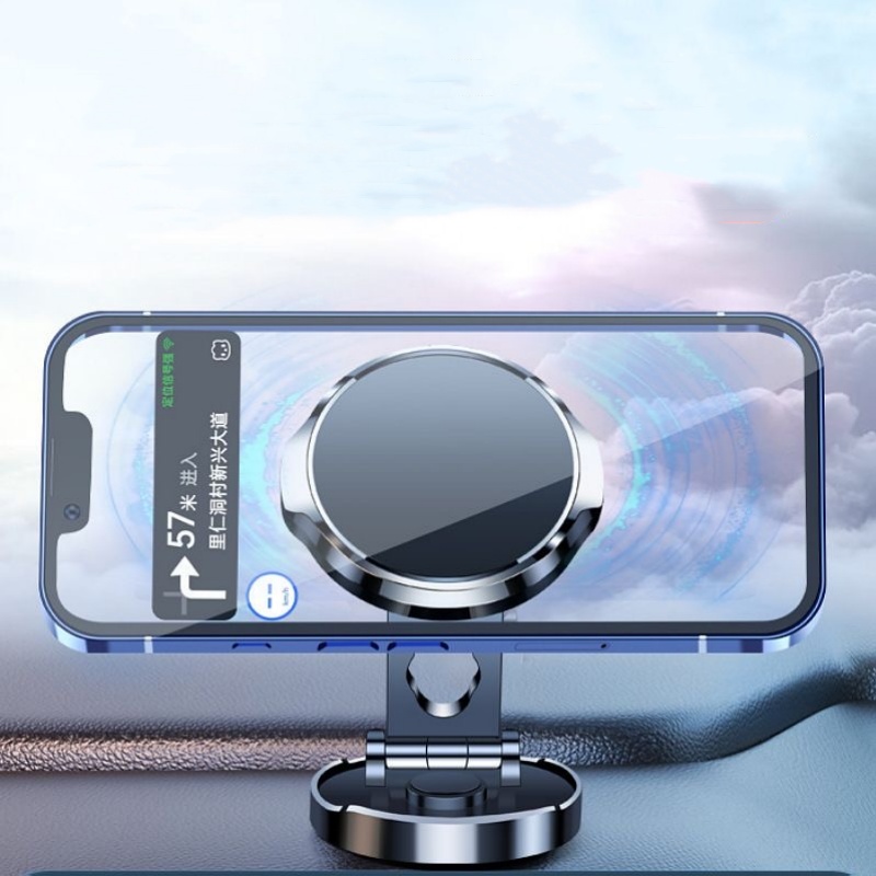 強力マグネット式携帯電話スタンド 720 °   折りたたみ - Phone Accessories Holder Car のレビューと価格