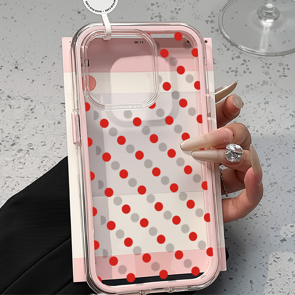 2in1 Ins レッドドットクリアケース iPhone 1 - Apple Iphone 15 のレビューと価格