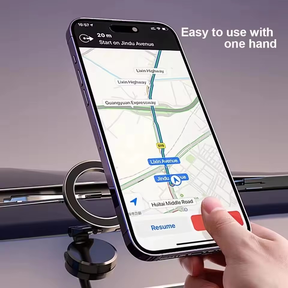 マグセーフ360対応折りたたみ式マグネット式車載携帯電話ホル - Phone Accessories Useful のレビューと価格