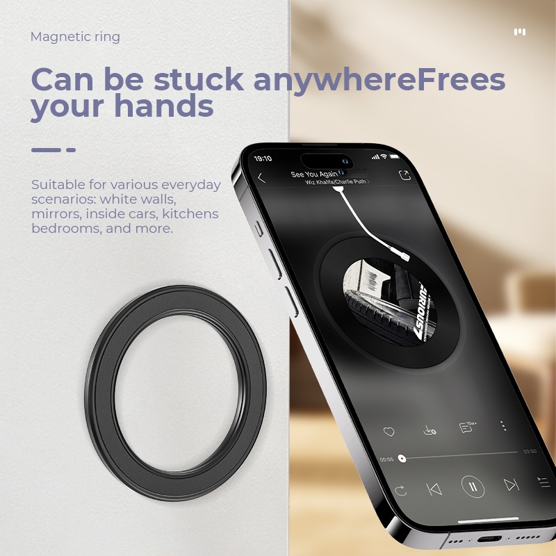 MagSafe対応 強力マグネットリング式スマホホルダー 粘 - Phone Accessories Useful のレビューと価格