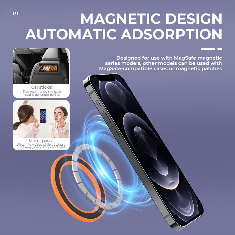 MagSafe対応 強力マグネットリング式スマホホルダー 粘 - Phone Accessories Useful のレビューと価格