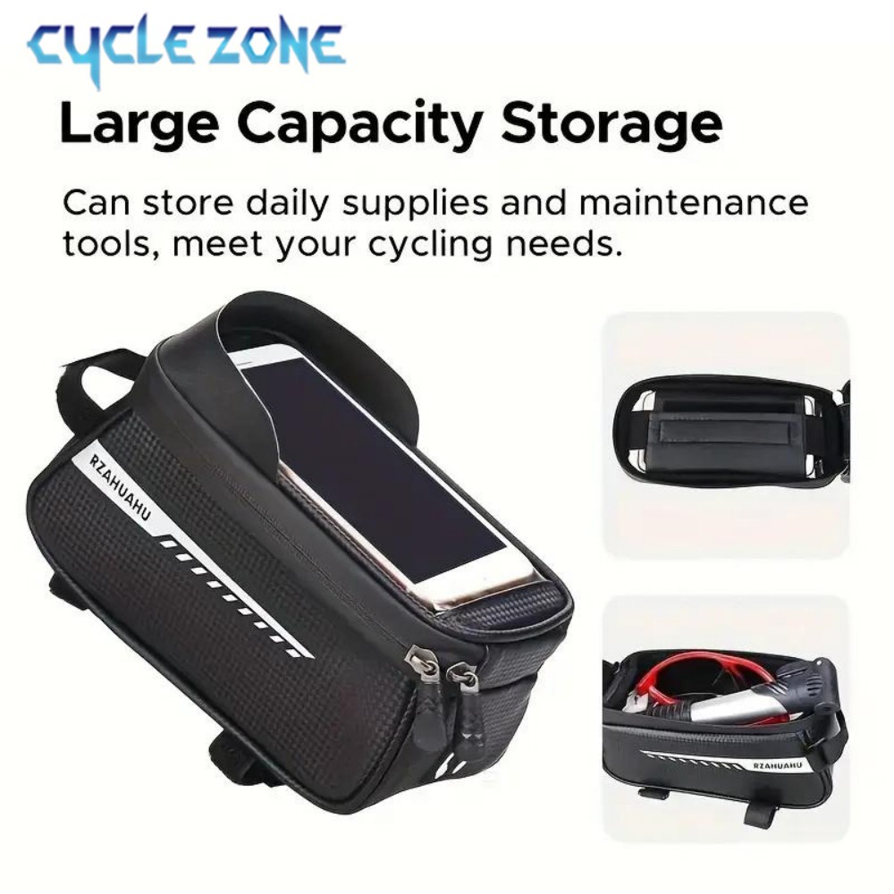 自転車フロントビームバッグフロントチューブサイクリングバッグ - Phone Zone Accessories & Repair Photos のレビューと価格