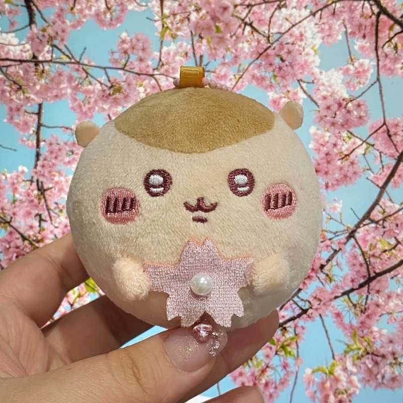 桜シリーズのぬいぐるみキーホルダー。可愛らしい丸いウサギのハ - Phone Accessories Charms のレビューと価格